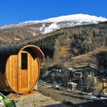 Sauna finlandese all'aperto